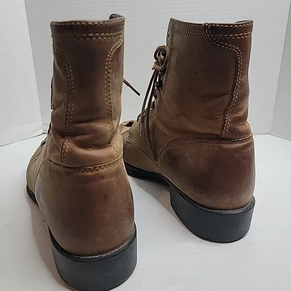 ARIAT Heritage ATS 32525 Brown Leather Lace Up Work Boots 10.5 D Soft Toe - Picture 4 of 9